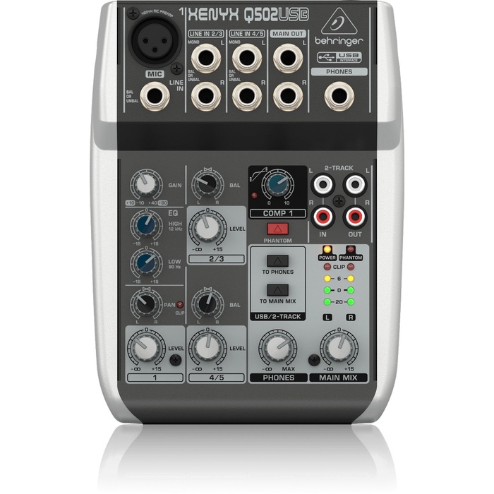 Behringer Q502 Usb Mixer Analog Q 502Usb Pt Original Dan Terpercaya