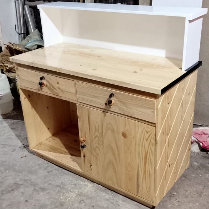 Terbaru Furniture Meja Kasir Kayu Jati Belanda Promo Terlaris