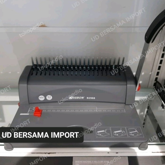 krisbow mesin jilid 21 lubang binding machine