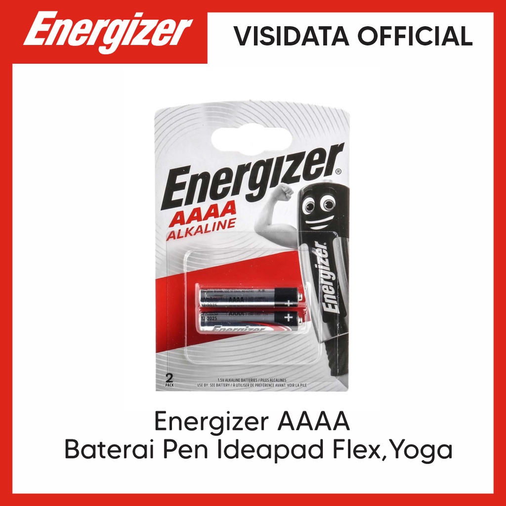 [ELECTROPICALLY] Energizer Baterai AAAA For Lenovo Stylus Digital Pen -1 Pack isi 2pcs