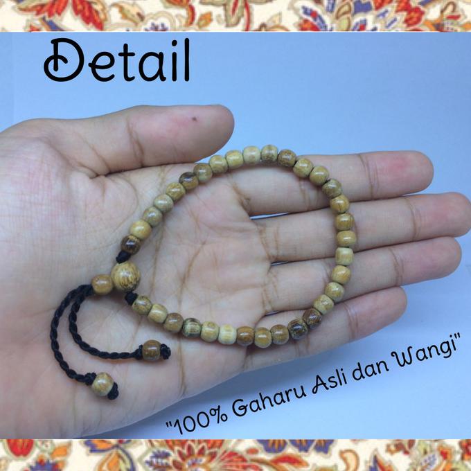 Gelang Tasbih Kayu Gaharu kalimantan wangi Gelang kayu Gaharu wangi