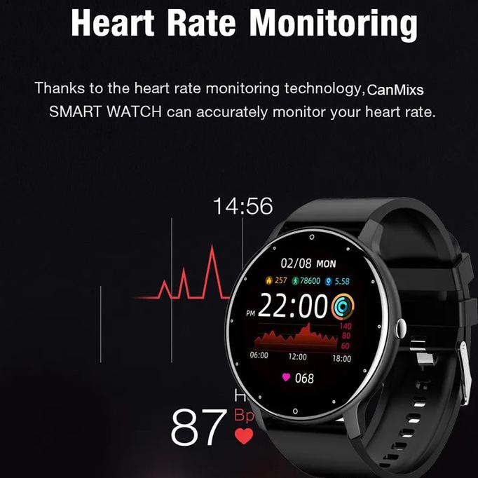 BIDEN Smart Watch Pria Full Touch Screen Phone Call Wireless Charge