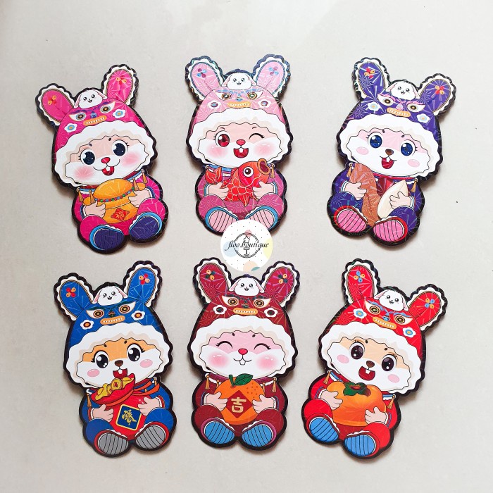 

New! ANGPAO KELINCI IMLEK CNY KERTAS TEBAL ISI 6PCS - D Limited