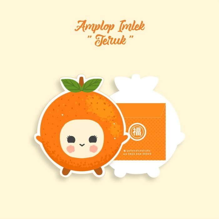 

New! PROMO IMLEK!!!!! AMPLOP ANGPAO IMLEK 2023 JERUK - JERUK A Limited