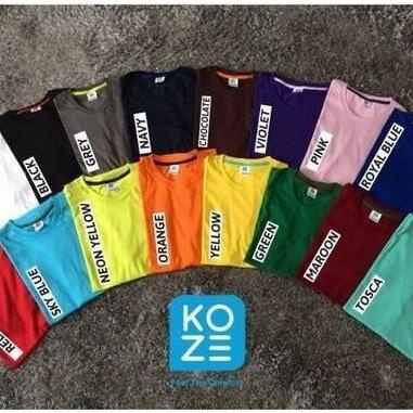 Kekinian - kaos polos koze/kaos dewasa /cottoncombed30s/koze 