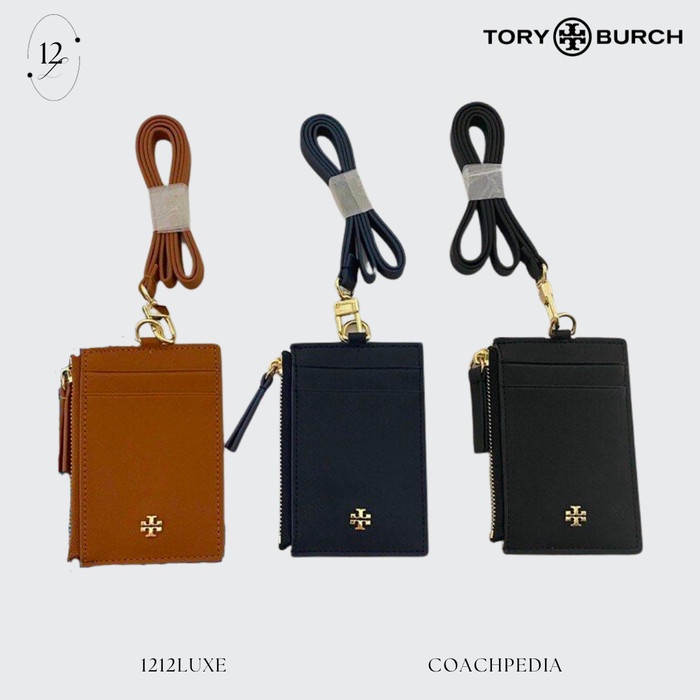 

TB Lanyard Robinson with Zipper Slot Ready Stock Wanita ID Card Holder