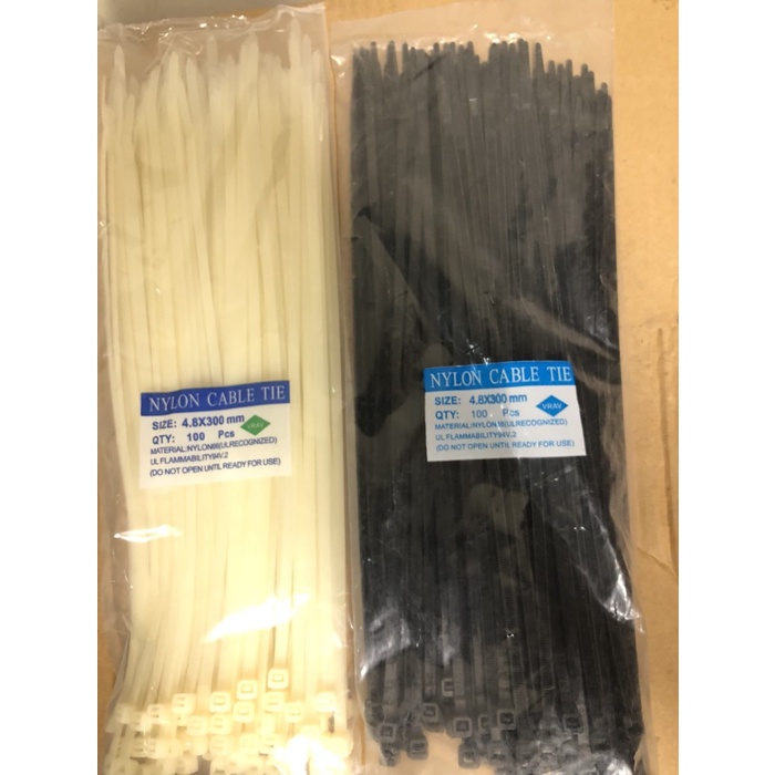 

Kabel ties tali sabuk tebal 300mm 4.8 x 300 mm 30 cm isi 100 pcs