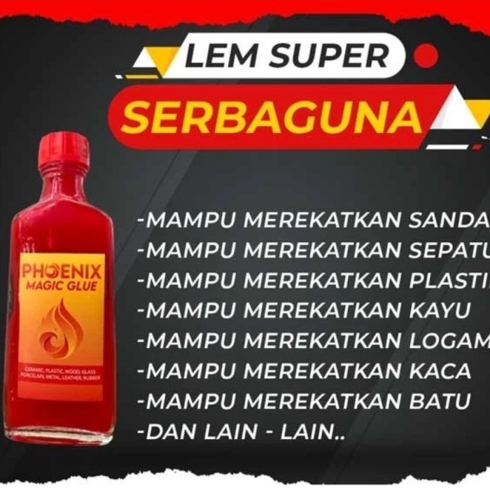

Terbaru Lem Super Serbaguna Phoenix Magic Glue Promo Terlaris