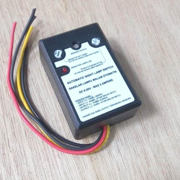 Saklar lampu siang-malam DC 12V (3-32V) sensor cahaya otomatis