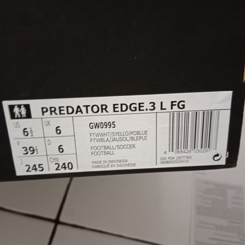 [SPORTY COLLECTION] PROMO ORIGINAL Adidas Predator Edge.3 X Speedportal FG sepatu bola sepakbola