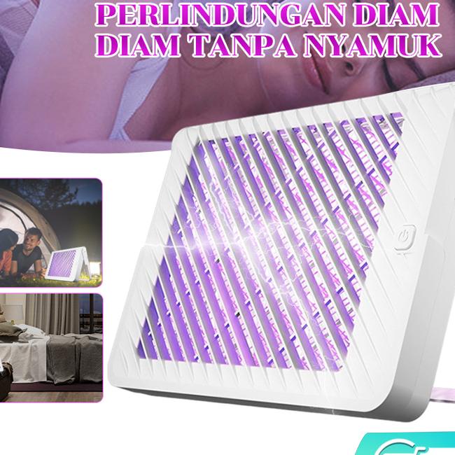2 In 1 Insect Killer Perangkap Nyamuk Lalat Lampu Uv Raket Nyamuk Listrik /Lampu Perangkap Nyamuk/La