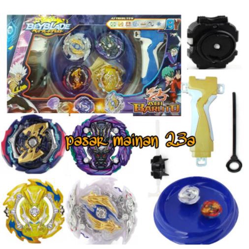 Gangsing Beyblade Burst Launcher 4in1 Beyblade Dragon Set arena New