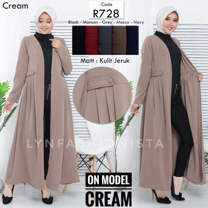 BISA COD - LONG CARDIGAN WANITA LENGAN PANJANG/ VIKA OUTER/BLEZER GAMIS TEBAL