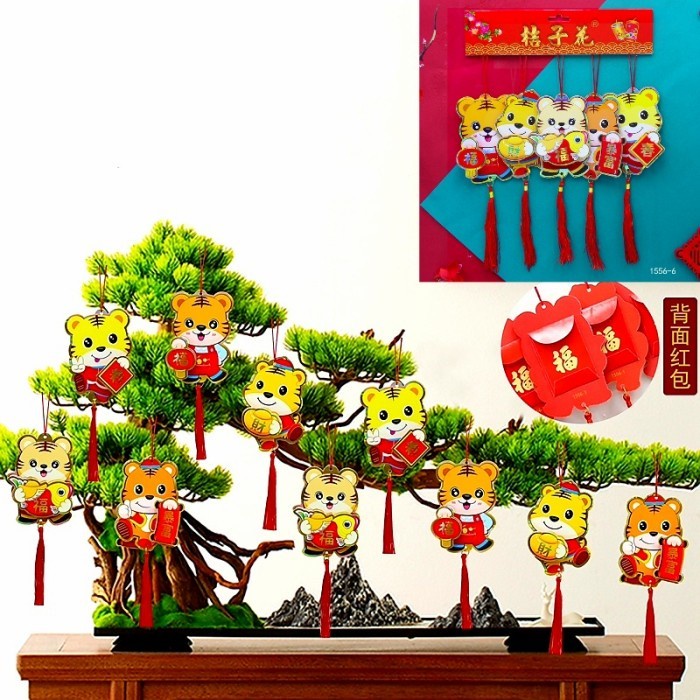 

New! Angpao Gantung Macan Fu Murah Gantungan Tali Merah Angpau Sincia Imlek Limited