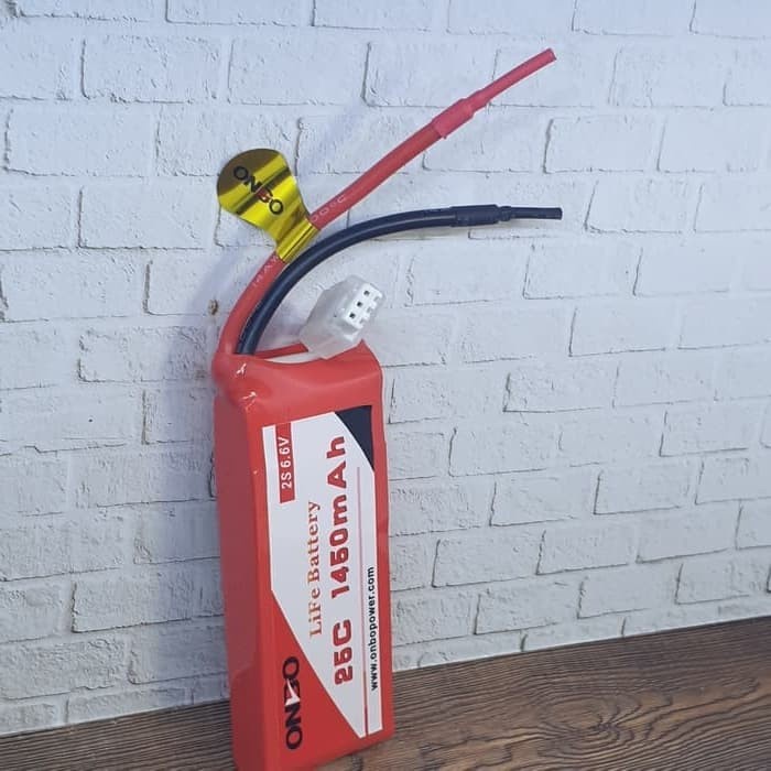 LIFE BATTERY 2S 6.6V 1450MAH 25C ONBO POWER ORIGINAL TERBARU