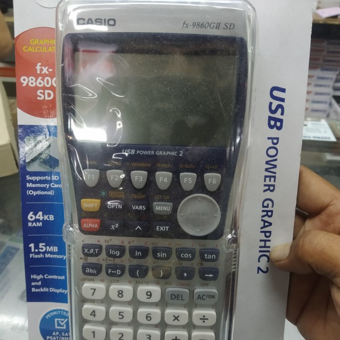 

KALKULATOR CASIO GRAPHIC FX 9860GII SD GARANSI RESMI [212] ORIGINAL TERBARU