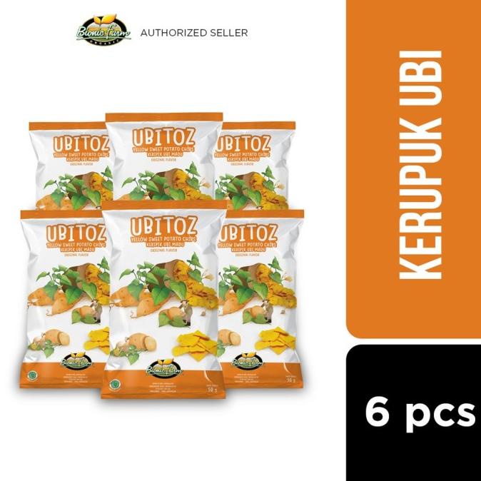 

TERBARU BIONIC FARM UBITOZ KERUPUK UBI MADU 50G - 6 PCS !!!!!