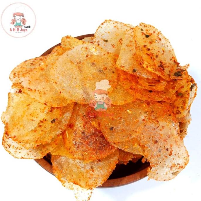 

READY STOCK KERIPIK KACA 500GR / KERIPIK KACA PEDAS DAUN JERUK !!!!!