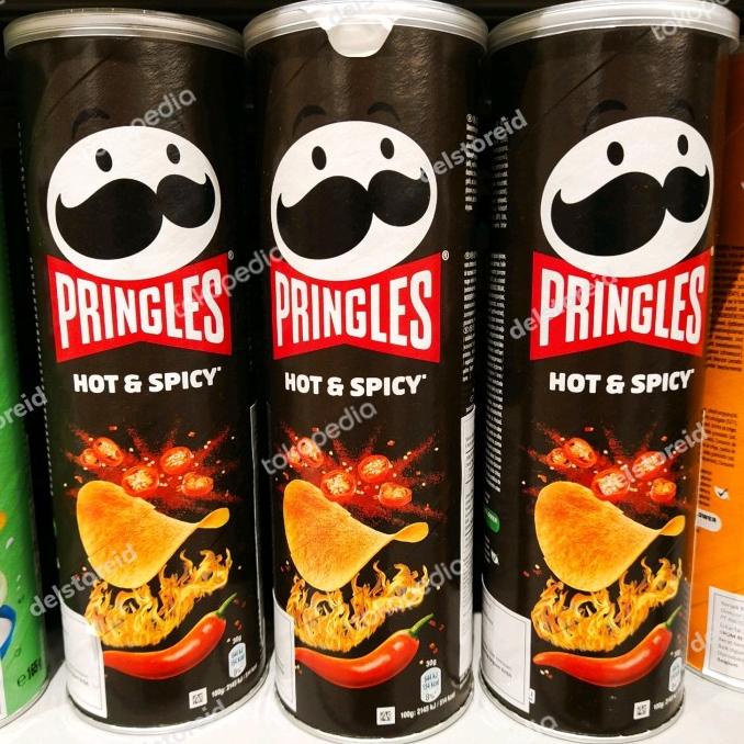 

READY STOCK PRINGLES HOT AND SPICY 165 GR !!!!!