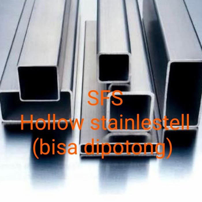 Terbatas Hollow Stainless 3X3X1Mm 201 Dan 304 Terbaik