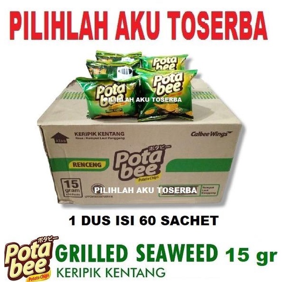 

BIG SALE POTABEE KERIPIK KENTANG RUMPUT LAUT / SEAWEED RENCENG - (HARGA 1 DUS) !!!!!