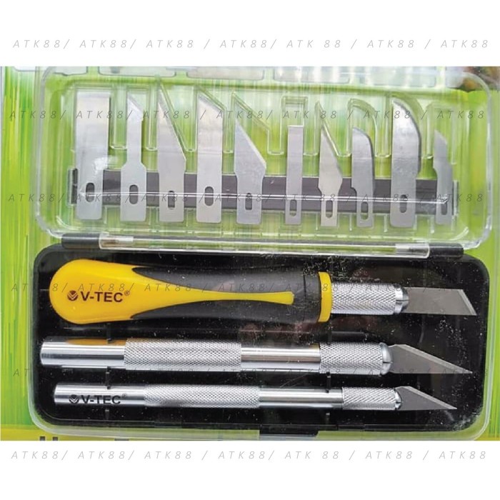 

Vtec Craft Knives Set Ck 310 / Craft Knife Set / Pisau Kriya / Cutter