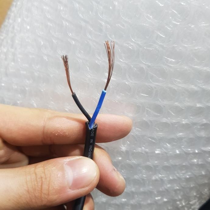 LISTRIK / KABEL LISTRIK FLEXIBLE HITAM NYYHY 2X0.5 KITANI SERABUT SNI
