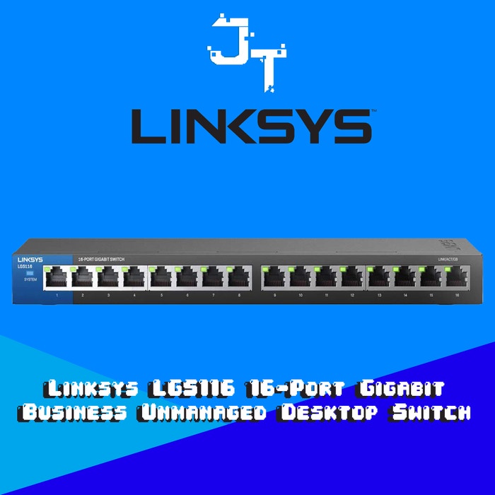 Linksys LGS116 16-Port Desktop Gigabit Switch (LGS-116-AP)