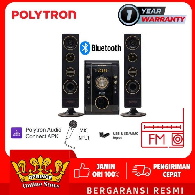 Terbaru Polytron 9526 Multimedia Bluetooth  Speaker Pma9526 Radio Pma 9526 /B Terbaik