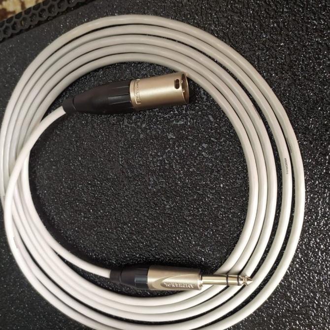 kabel trs to xlr male 2 meter kabel Mogami 2806 amphenol ac3m ts3p