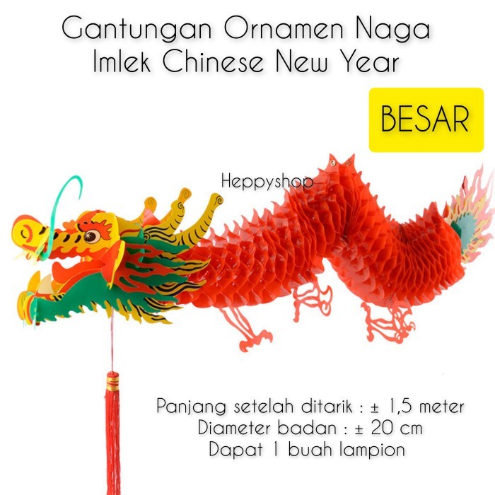 

New! TermuraH yuk!! Gantungan Ornamen Naga Imlek Chinese New Year Hiasan Limited