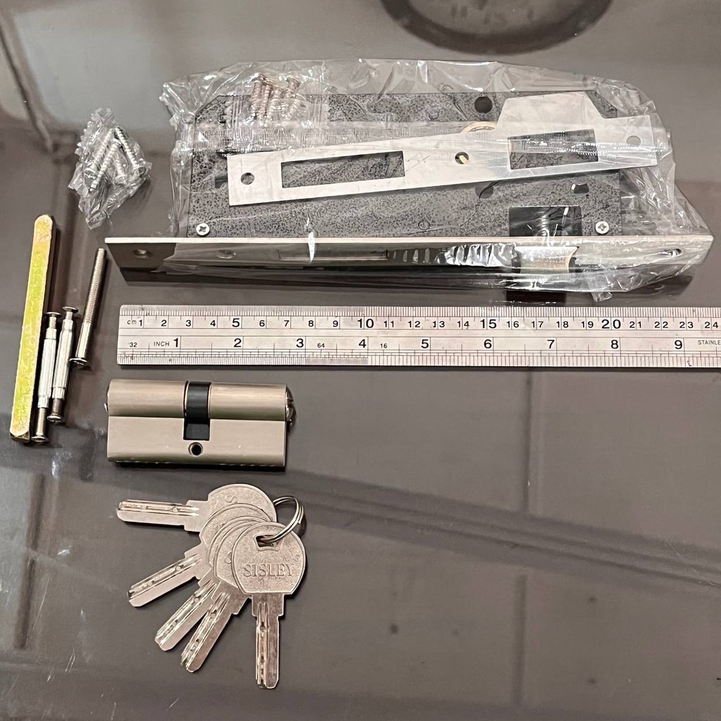 [AESTETHIC COLLECTION] PREMIUM KUNCI PINTU BESI HITAM GOLD SISLEY S73 BKG - DOOR LOCK