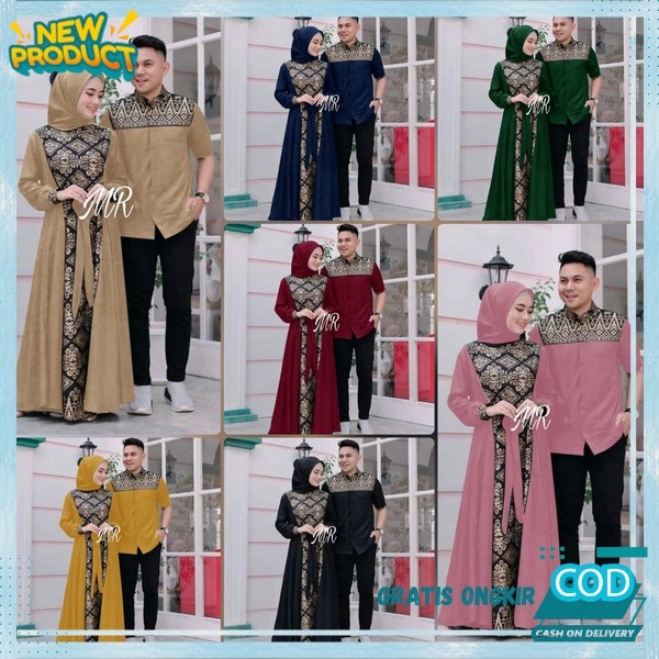 Gamis Kapelan Keluarga Terbaru 2024 Gambis Model Sekarang Kpel Baju Couple Pasangan Kekinian Gamiz M