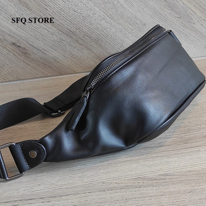 Tas Selempang Kulit Pria Waistbag Import(P9Z1) Waistbag pria Tas slempang pria besar tas pria ransel