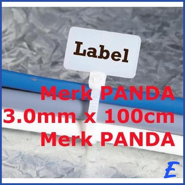 

| WR | MAKER TIE PANDA 10CMX3MM PENGIKAT KABEL LABEL CABLE TIES LABEL NAME