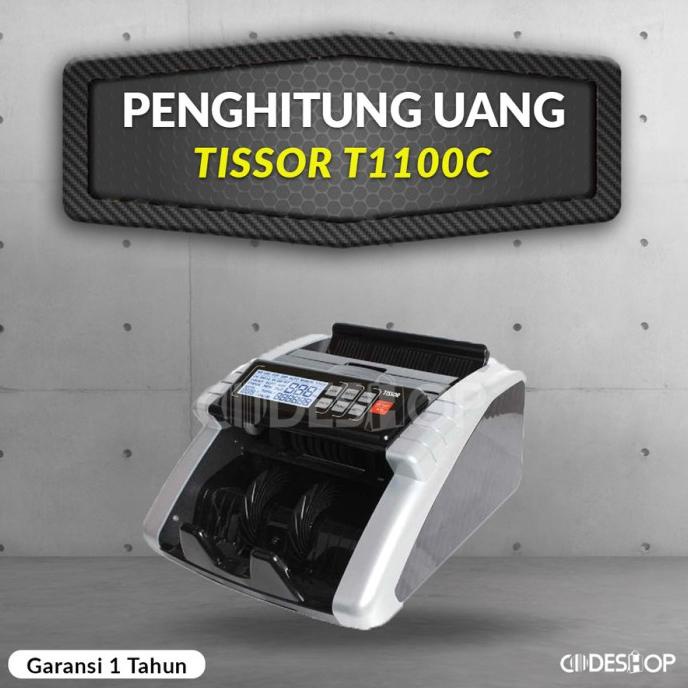 Mesin Hitung Uang TISSOR T1377D Alat Penghitung Deteksi Money Counter