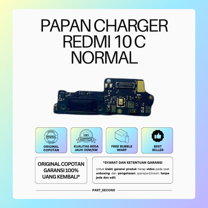 konektor charger XIAOMI REDMI 10 C ORIGINAL