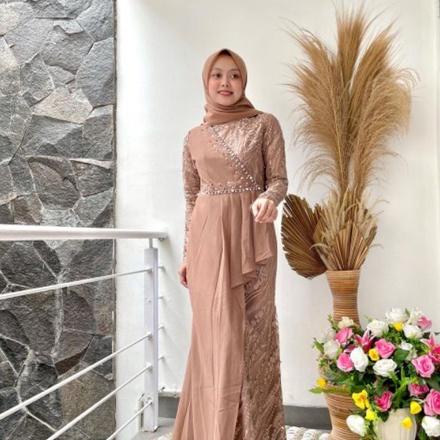 Gas Terbaru Yuma Dress Full Brukat X Ceruty / Gas Pesta Dan Kondangan / Gas Lebaran Terbaru / Gas Er