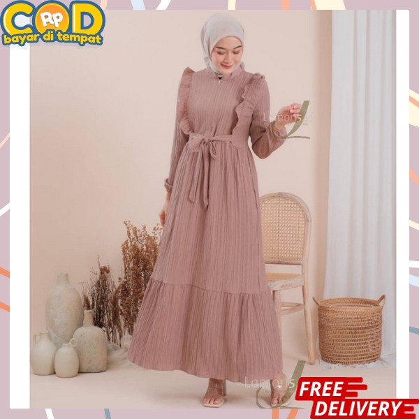 Ganis Gmis Gams Lebaran Pakaian Sopan Gamis Import Terbaru Pakaian Jubah Wanita Lebaran Gamis Terbar