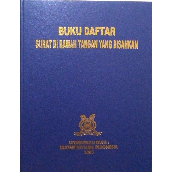 

Buku Daftar Legalisasi Notaris " Original