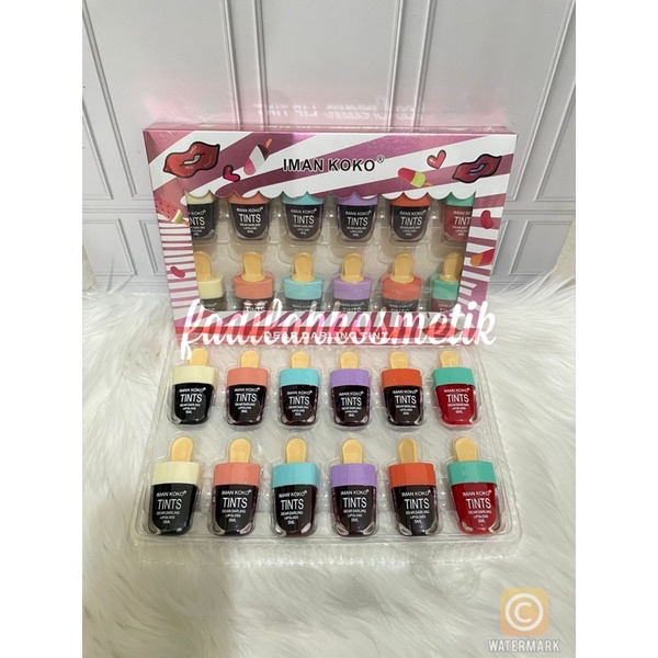 [Set Isi 12] Iman Of Noble Jelly Ice Cream Liptint