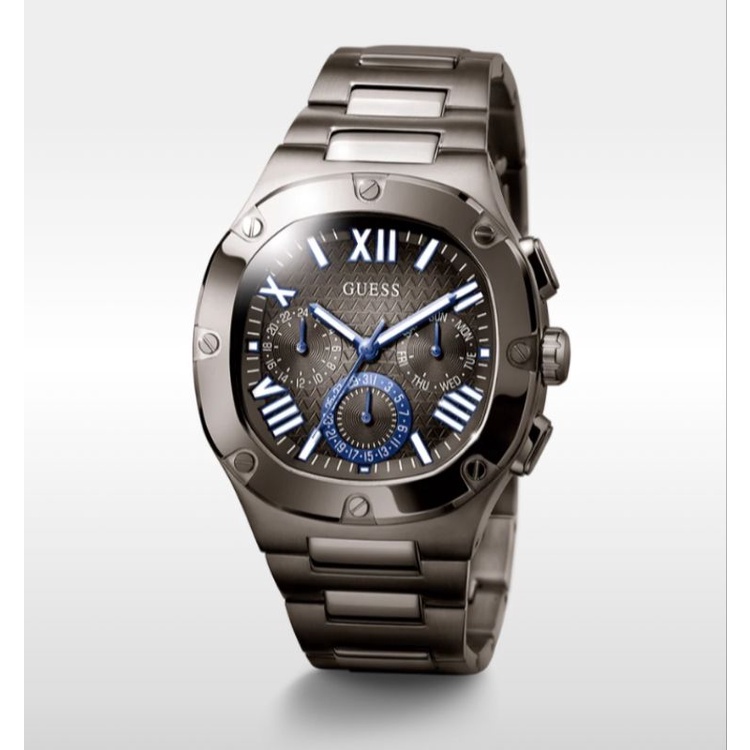 GUESS GW0572G5 Jam Tangan Pria Gunmetal Original Garansi Resmi
