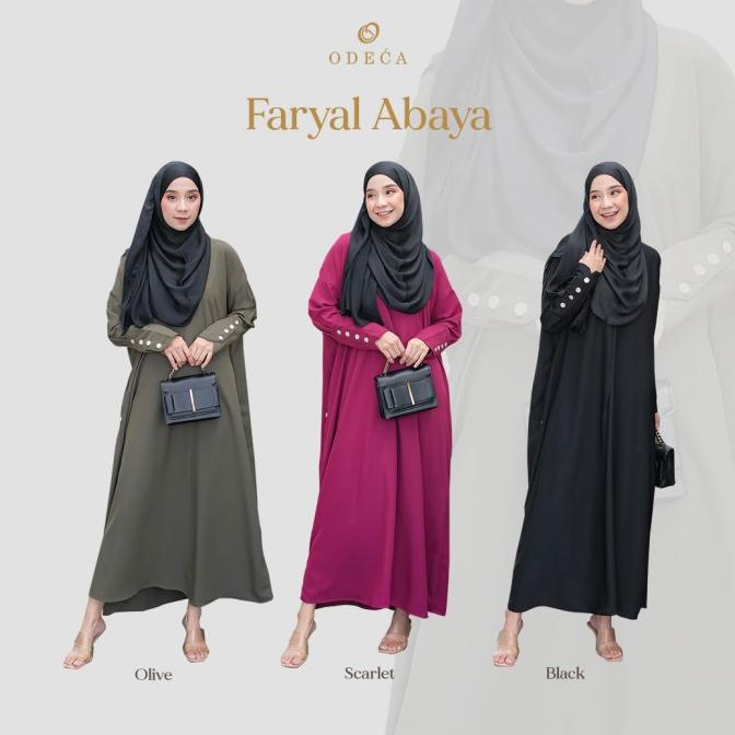 Odeca | Faryal Abaya | Gamis Umroh | Gamis Polos Syar'i