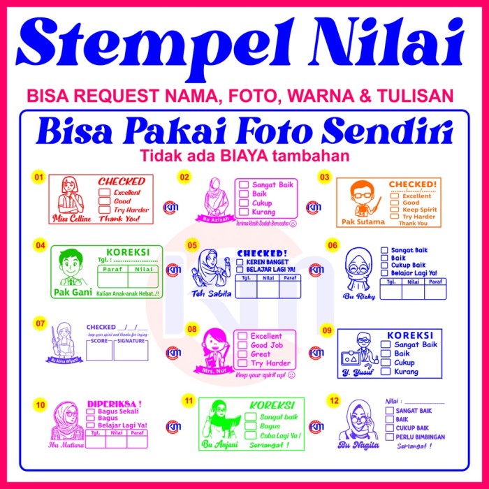 

Terbaru Stempel Nilai Guru Stempel Checked Stempel Reward BISA CUSTOM