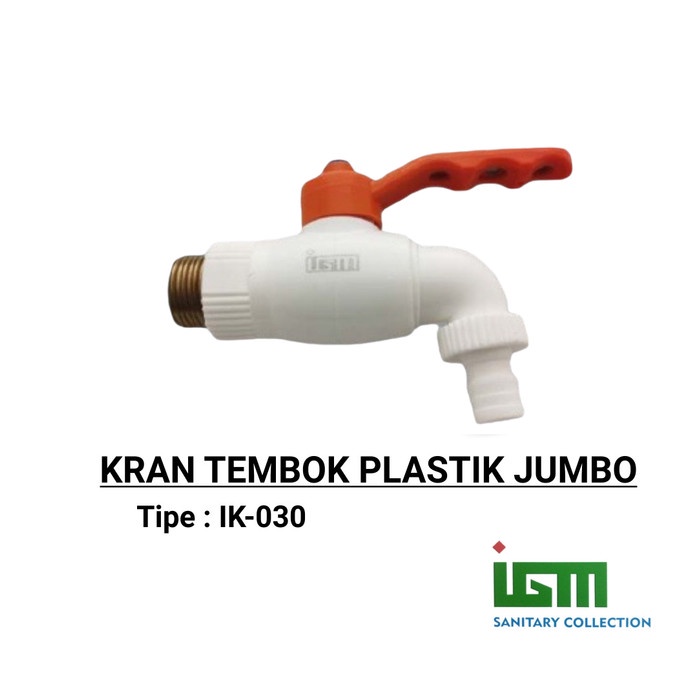 .........] KRAN TEMBOK PLASTIK IGM IK-030 / KRAN TEMBOK / KRAN TAMAN / KRAN AIR