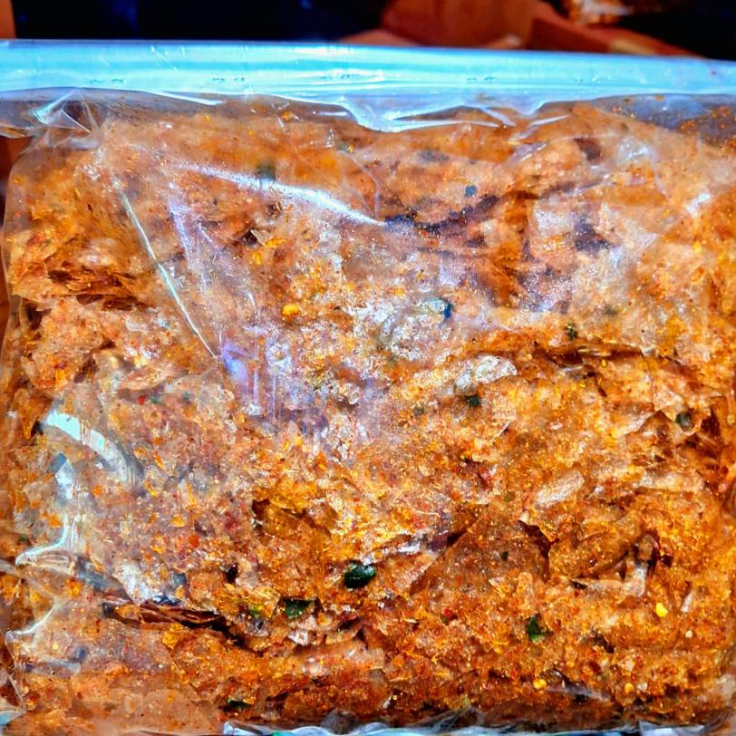 

Kripca Pedas Jeruk 1Kg / Keripik Kaca Beledag Celan Bandung