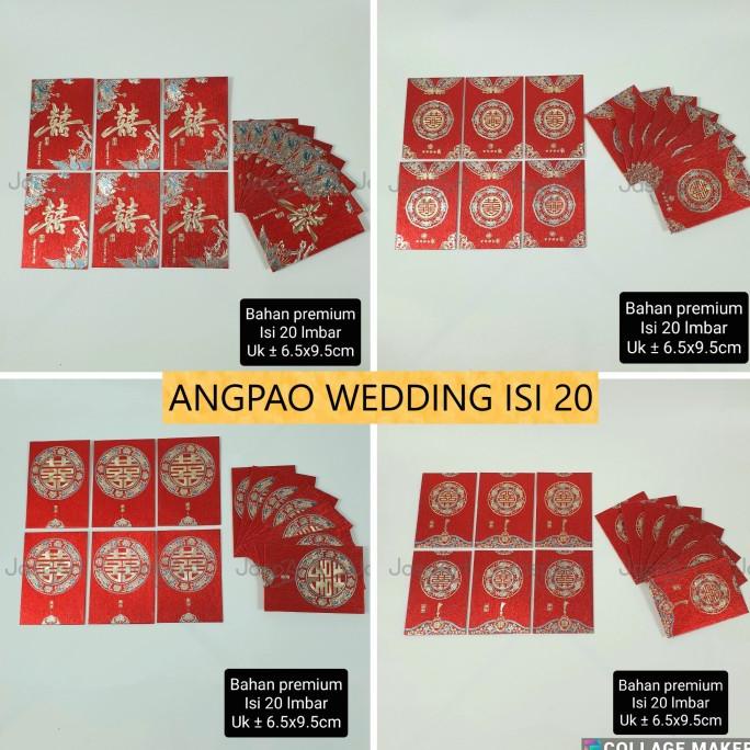 

:::::::] Isi 20 Pcs Angpao Wedding Amplop Sangjit Pernikahan Kemasan Plastik