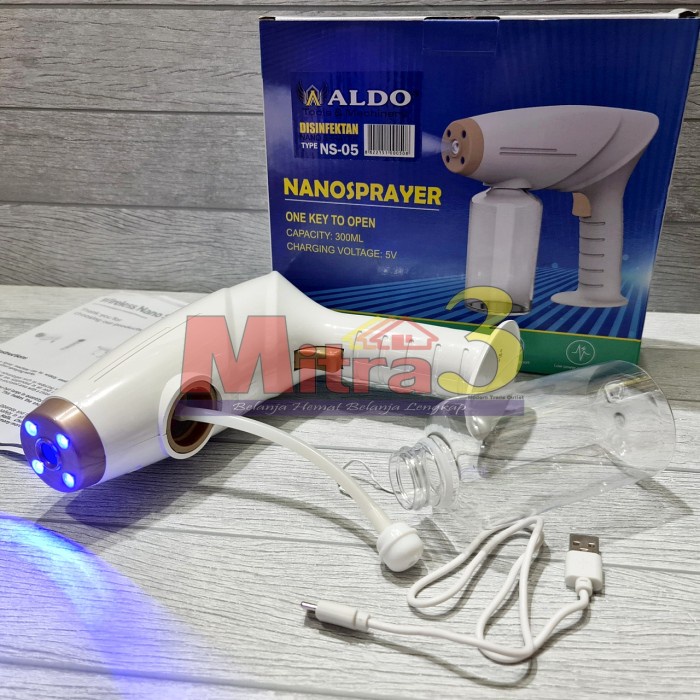 "'''] Nano Sprayer Disinfectant + UV Sterilizer Alat Semprotan Wireless Gun