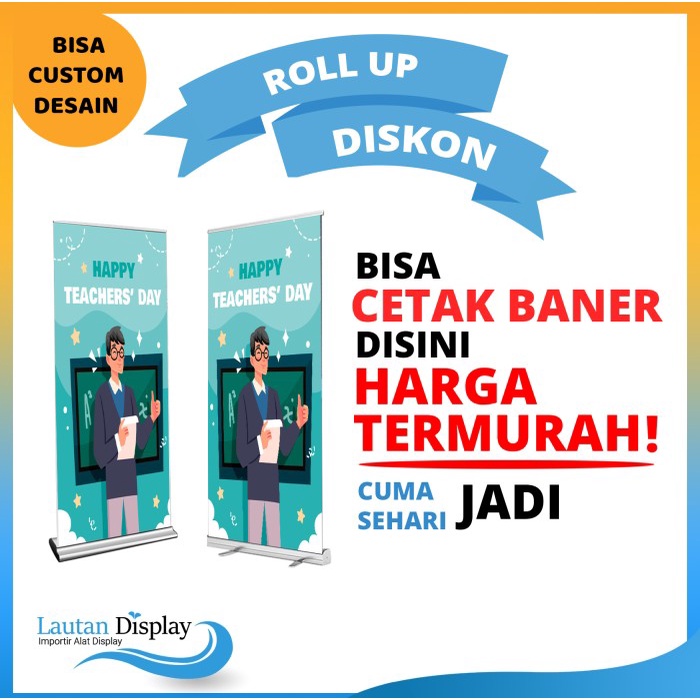 

Roll Up Banner 85 cm x 200 cm Asli Impor Termurah Terbaik (BARU)