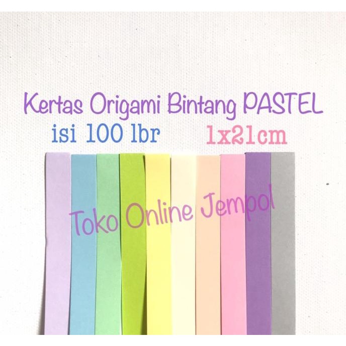 

Kertas Origami Bintang Pastel Isi 100 Star Paper Quilling Atk1231Bt